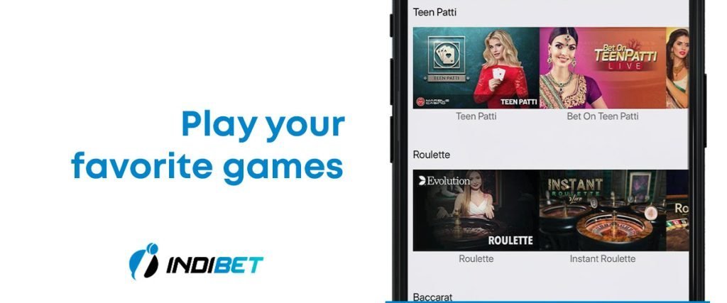 Indibet casino live
